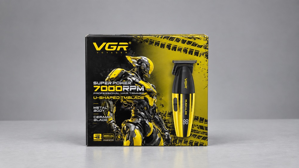 ماشین اصلاح موی سر و صورت شارژی وی جی ار مدل V-285t