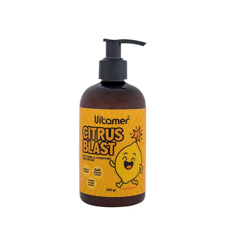 کرم مرطوب‌کننده و آبرسان بدن ویتامر مدل Citrus Blast مناسب برای انواع پوست حجم 250 میلی‌لیتر