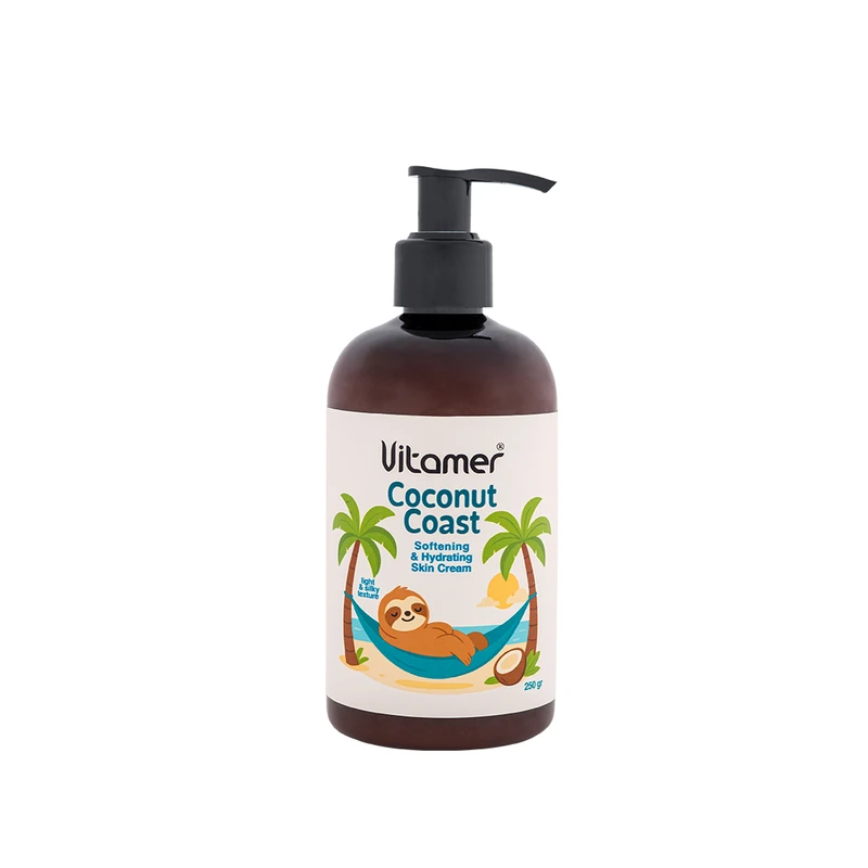 کرم مرطوب‌کننده و آبرسان بدن ویتامر مدل Coconut Coast مناسب برای انواع پوست حجم 250 میلی‌لیتر